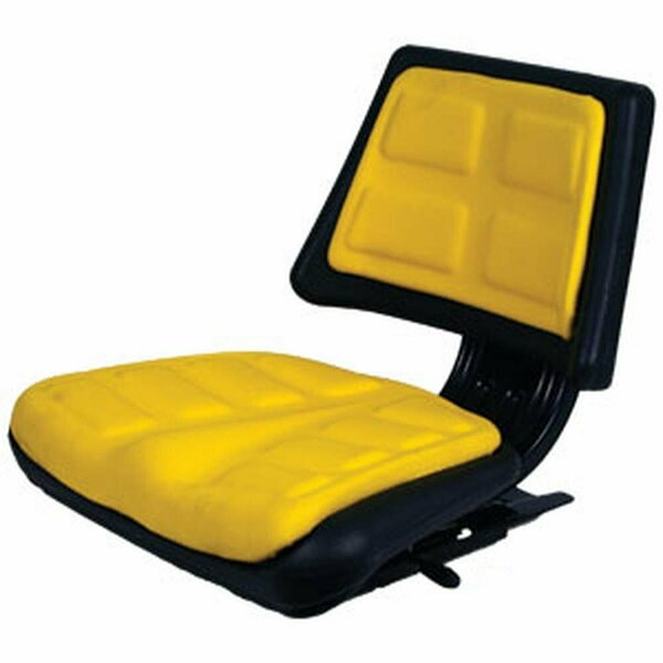 Aftermarket Yellow Universal Seat w Trapezoid Back Fits Universal Products Models 2702200 A-T110YL-AI